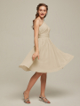 Alicepub One Shoulder Chiffon Bridesmaid Dress Short Formal Party Homecoming Gown