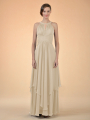 Alicepub Chiffon Bridesmaid Dress Long A-Line Party Prom Gown